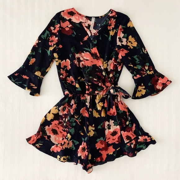 Navy My Story Romper - Picture 13 of 13